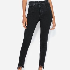 Express super high waisted jeans